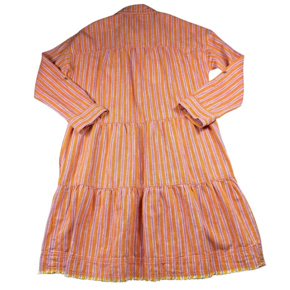 Anthropologie Pilcro Deanna Tiered Mini linen blend Shirtdress, XS - Picture 5 of 9